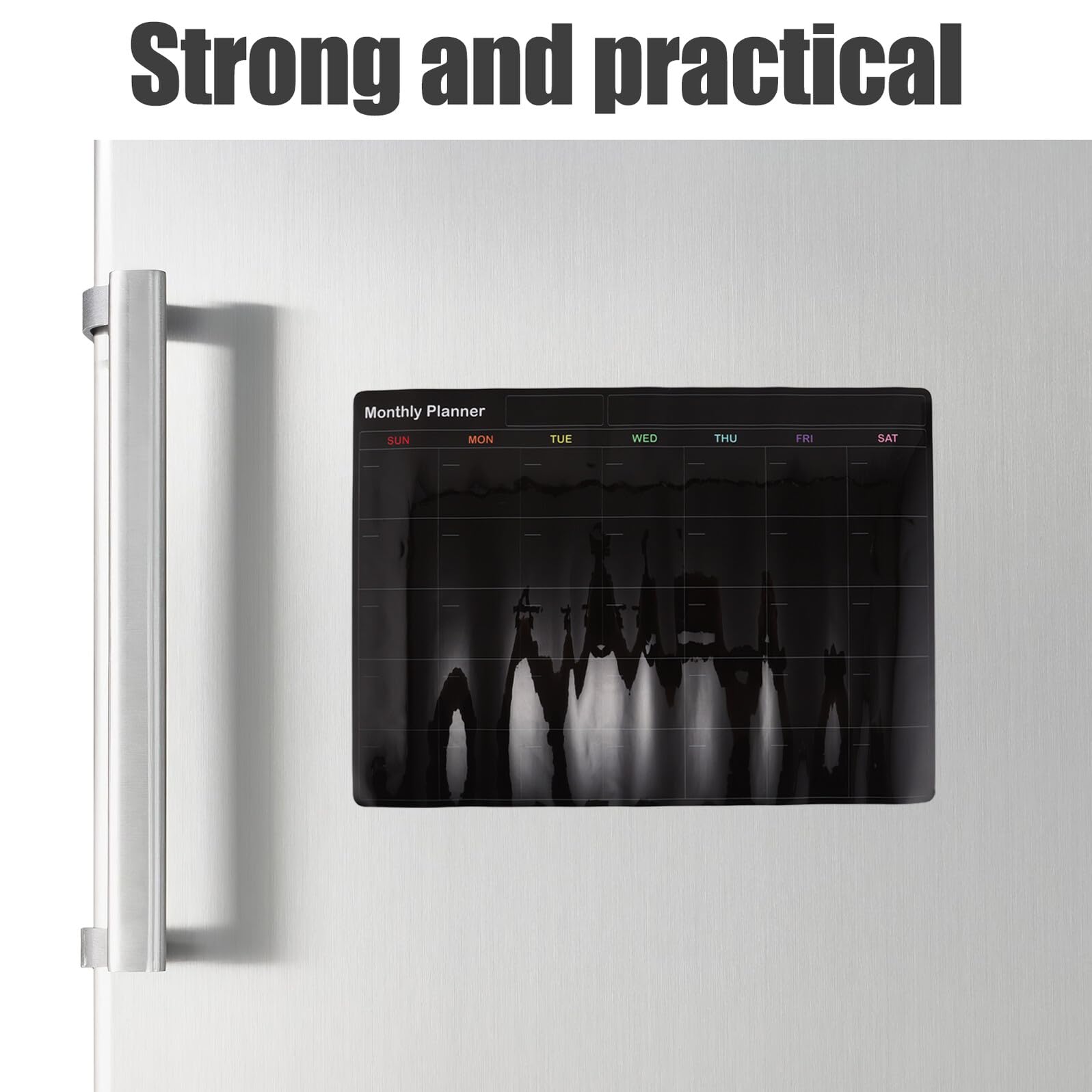 Calendario Lavagna Magnetica Frigorifero Cancellabile Secco con Magneti Resistenti Planner Settimanale per Organizzazione Casa e Cucina Lavagna Messaggi Ampia per Programmazione