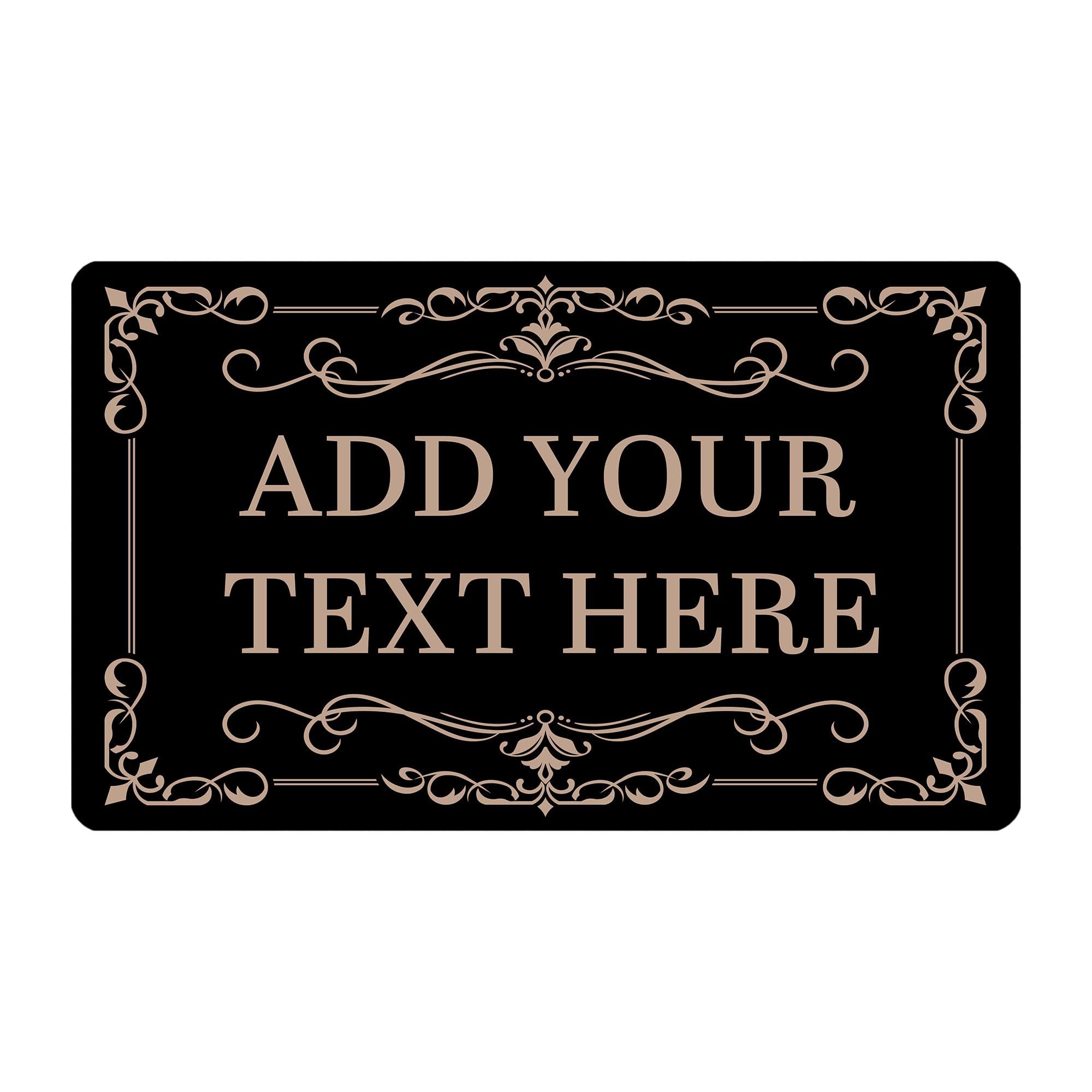 Personalized Front Welcome Door Mat for Family Home, Custom Indoor Outdoor Doormat with Your Text Entrance for House, Personalized Door Mat Entrance