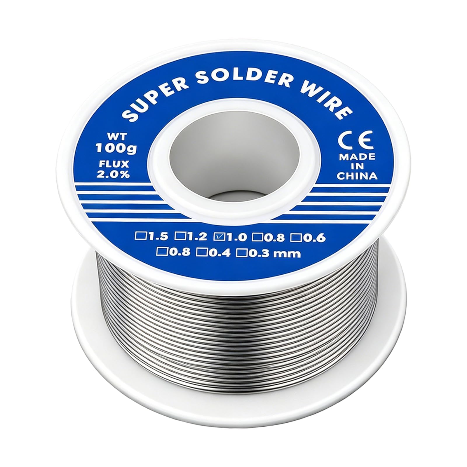 Alambre de Soldadura 1mm 100g Estaño de soldadura Electrónica con núcleo de colofonia Estaño Soldador for Reparación y Componentes Electrónicos