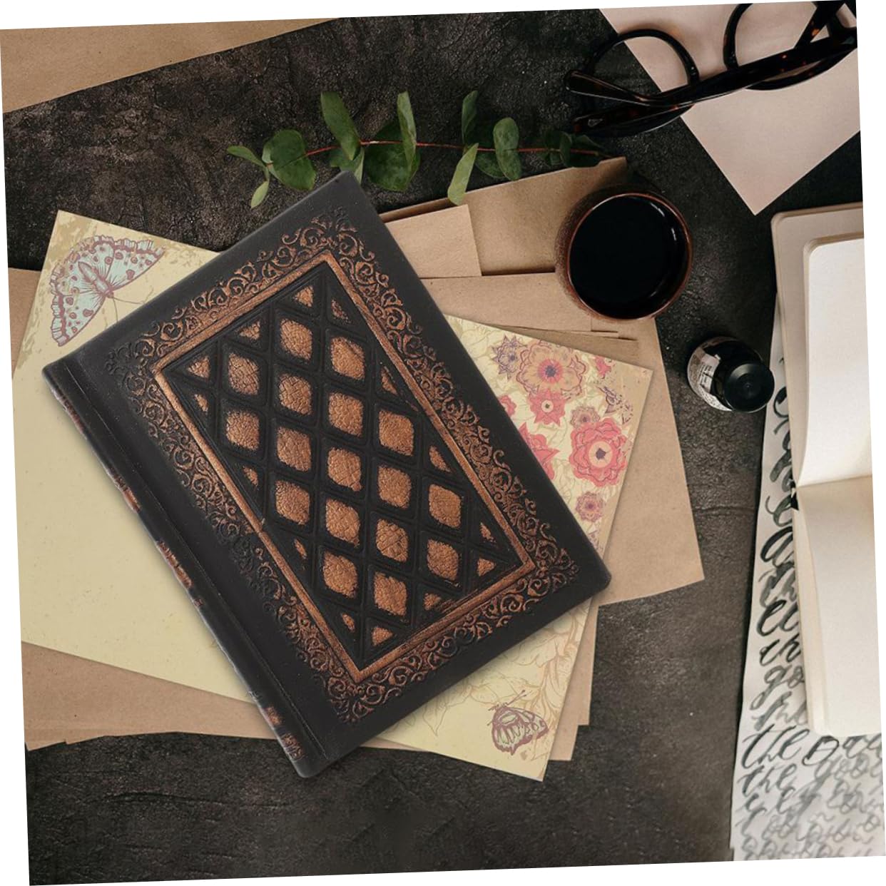 Lurrose Set Di Taccuini Vintage Di 2 Pezzi Quaderni Aziendali Diario Promemoria Per Professionisti E Studenti