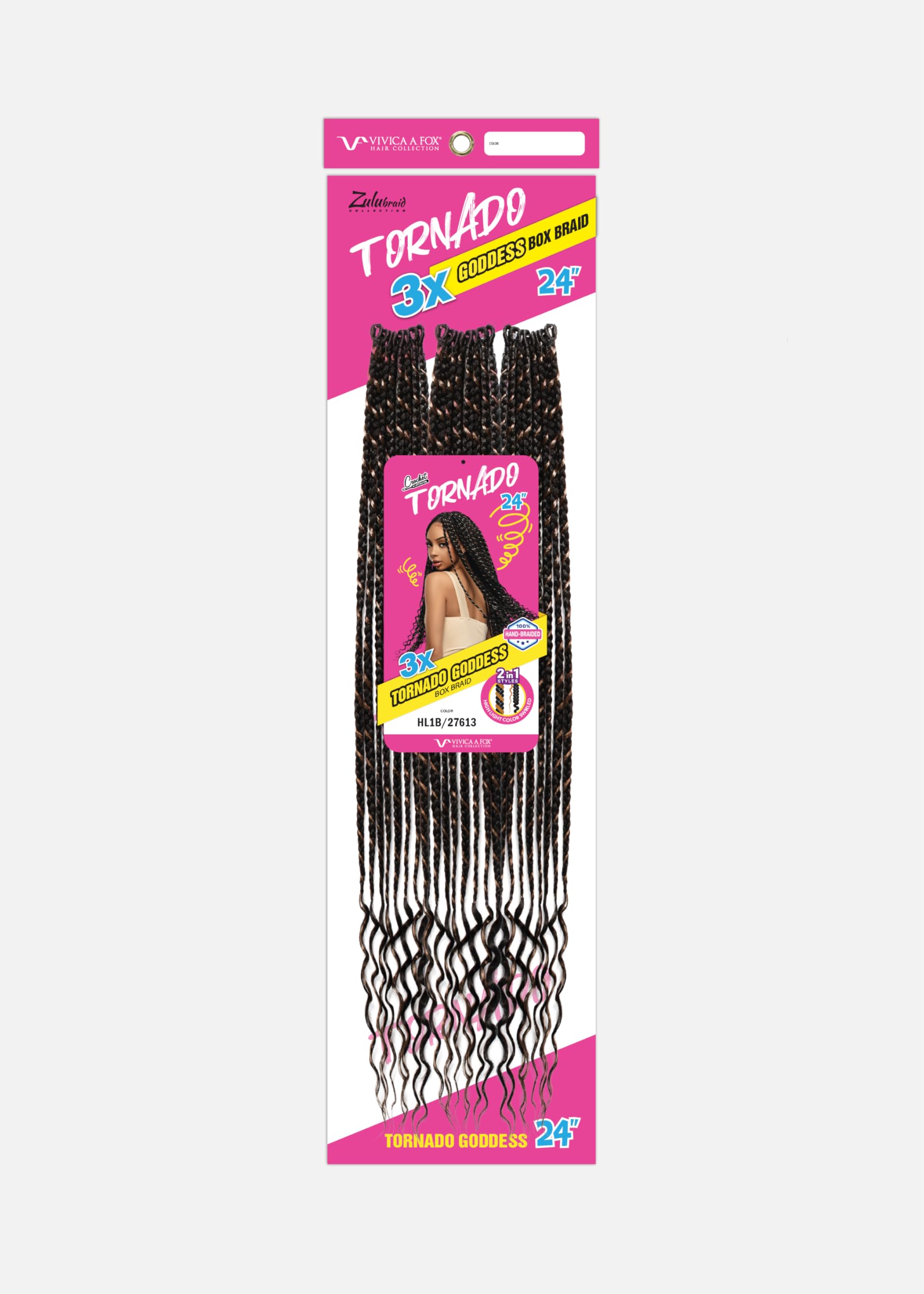 Amazon.com : Vivica A Fox TORNADO Goddess Box Braid, 24 inch, 3