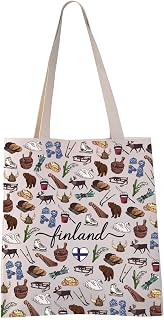 Helsinki Tote Bag Finland Travel Gift Finland Travelling Culture Themed Shoulder Bag (Helsinki tote)