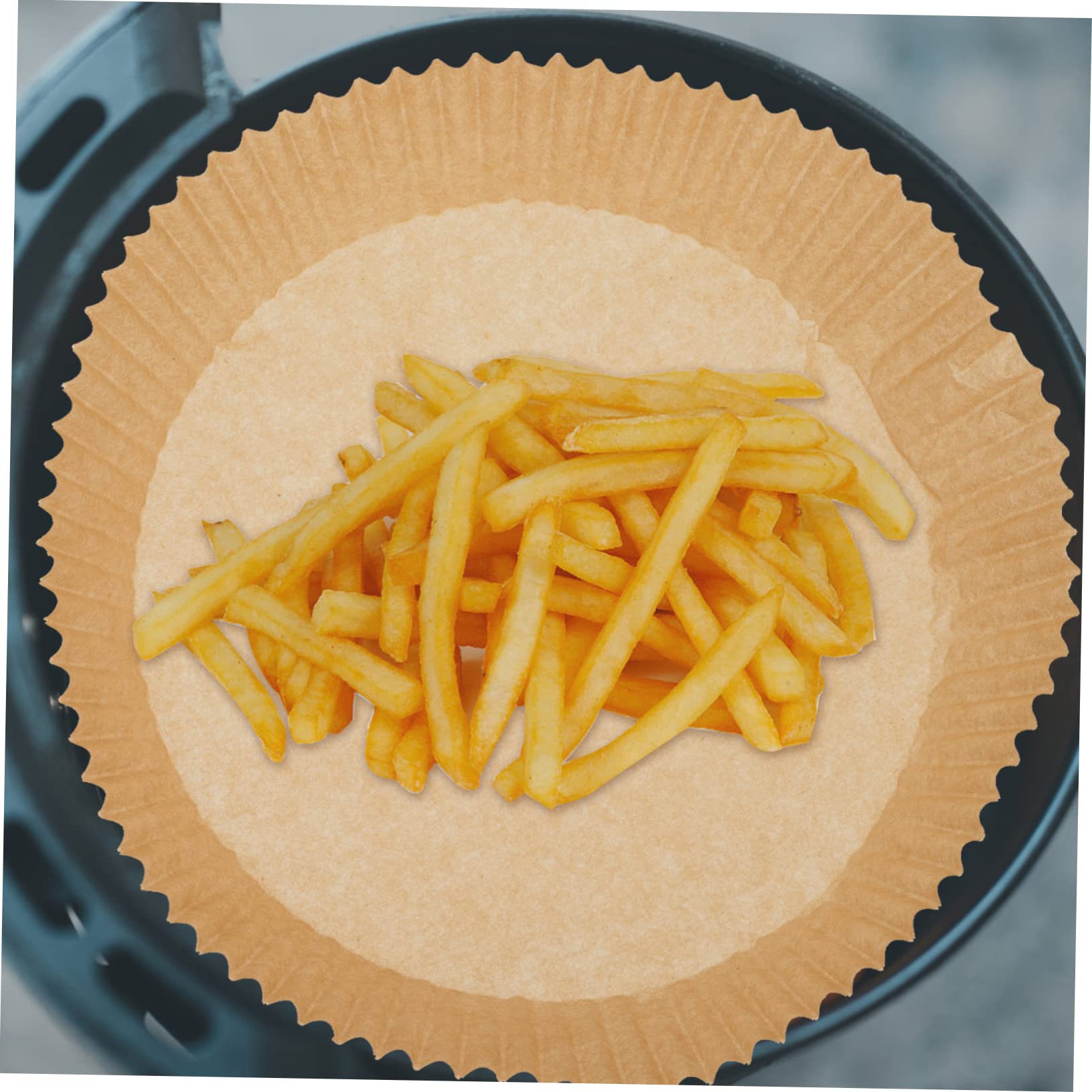 PRETYZOOM 100sheets Air Fryer Paper Liners Non-stick Baking Papers for Barbecue and Steaming Versatile Kitchen Supplies Safe and Practical for and Baking