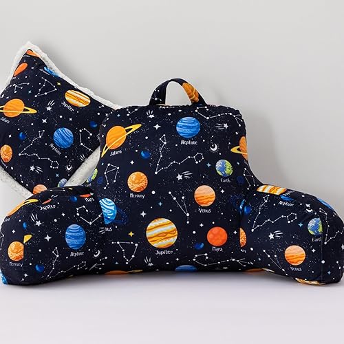 Miniatura 10 de A Nice Night - Almohada para niños para apoyar la espalda al leer y ver TV, almohada para cama con cómodo respaldo para descansar, ideal