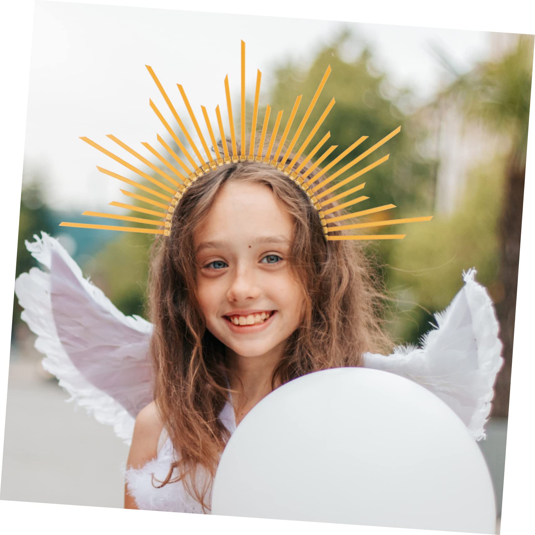 5pezzi Cerchietto Aureola Elegante Per Donna Accessorio Multifunzionale Per Feste e Cerimonie Per Matrimoni e Eventi Speciali