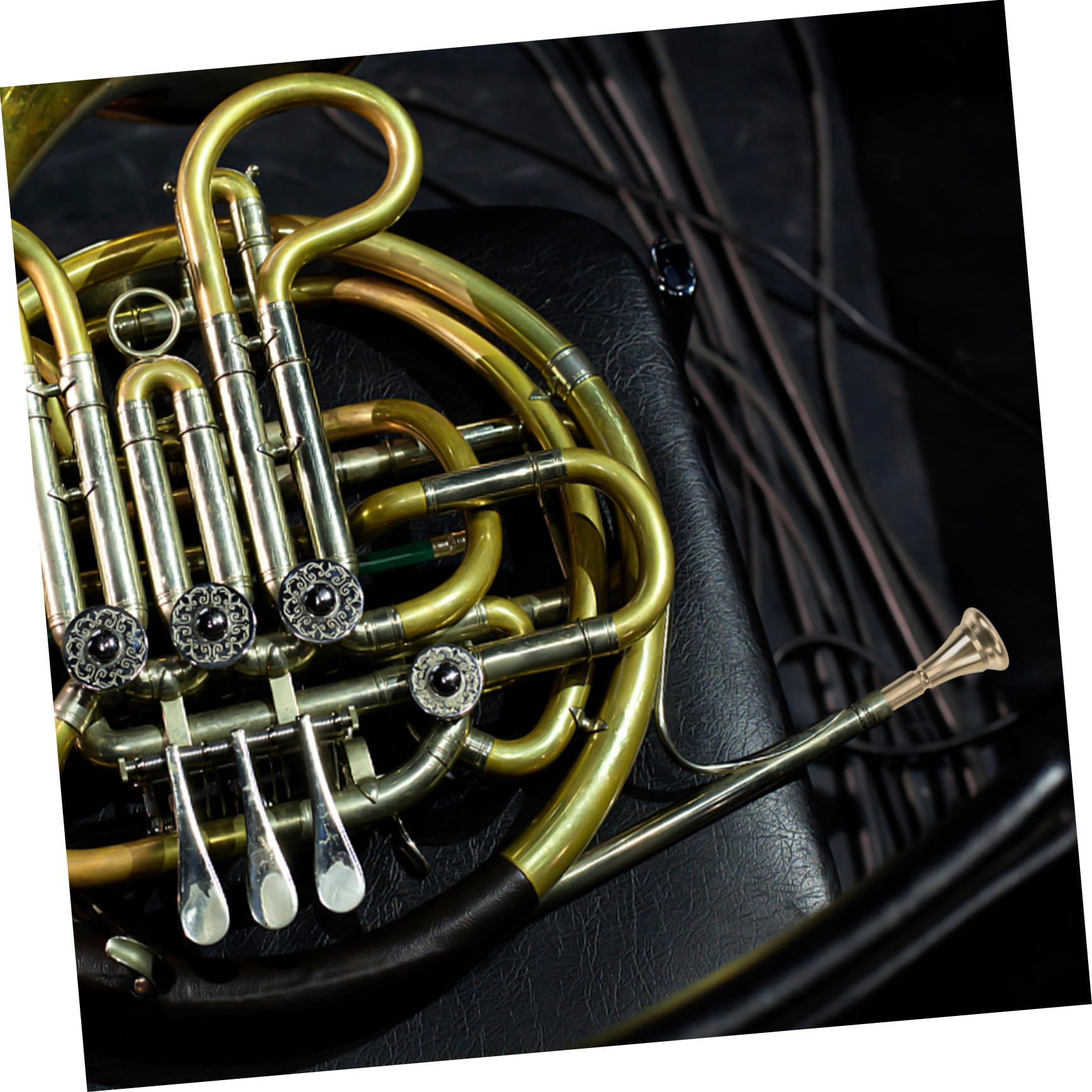 GOOHOCHY French Horn Mouthpiece Silver Replacement for Horn Instrument Comfortable Durable