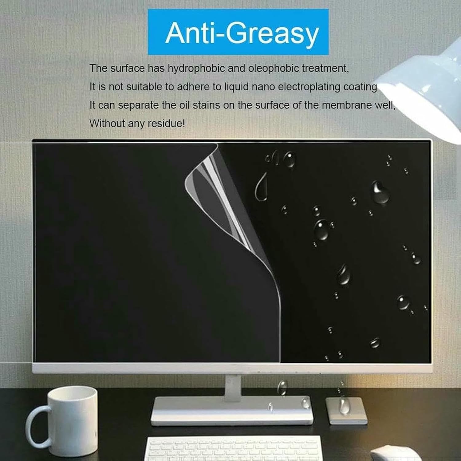 Anti Blue Light Film 32-70 inches Radiation Glare Scratch Eye Protection Screen Filter, for LCD, LED, 4K OLED & QLED HDTV Displays-1