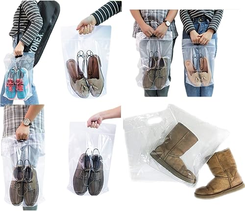 Miniatura 4 de 12 bolsas de plástico transparente con cierre de cremallera, resistentes, zapatos de almacenamiento, botas, ropa, ropa de cama, libros, juguetes y