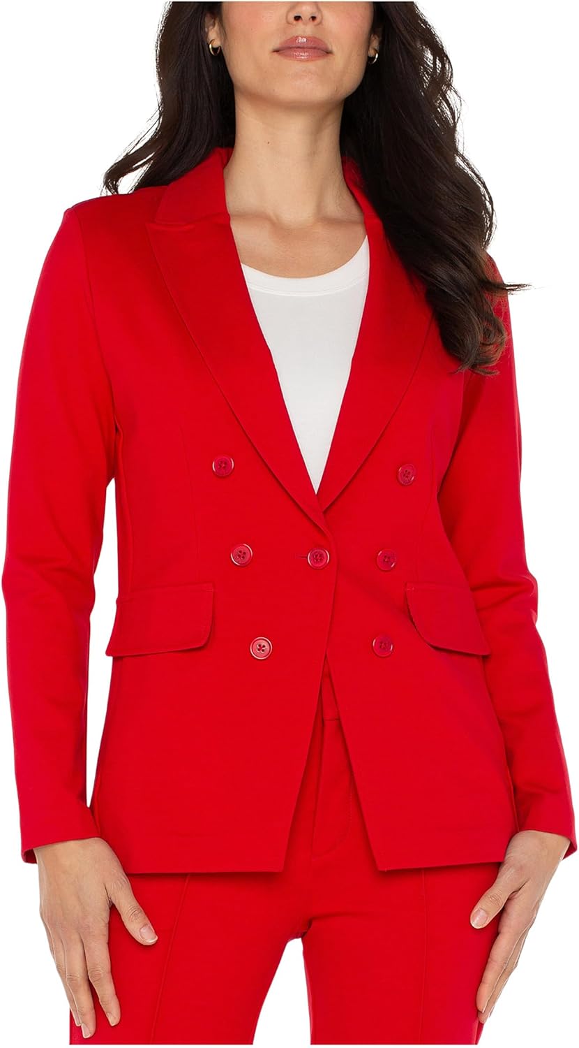 Liverpool Women's Super Stretch Ponte Faux Double Breasted Blazer