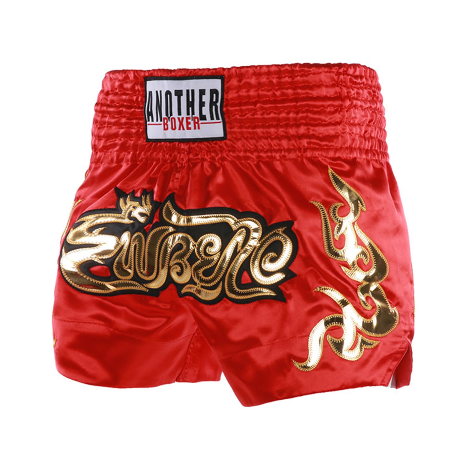 inhzoy Pantaloncino Boxe Unisex - Bambini e Ragazzi Training Kick-Thai Shorts Trunks Pantaloncini Muay Thai Kickboxing MMA Arti Marziali Pantaloni Corti da Combattimento