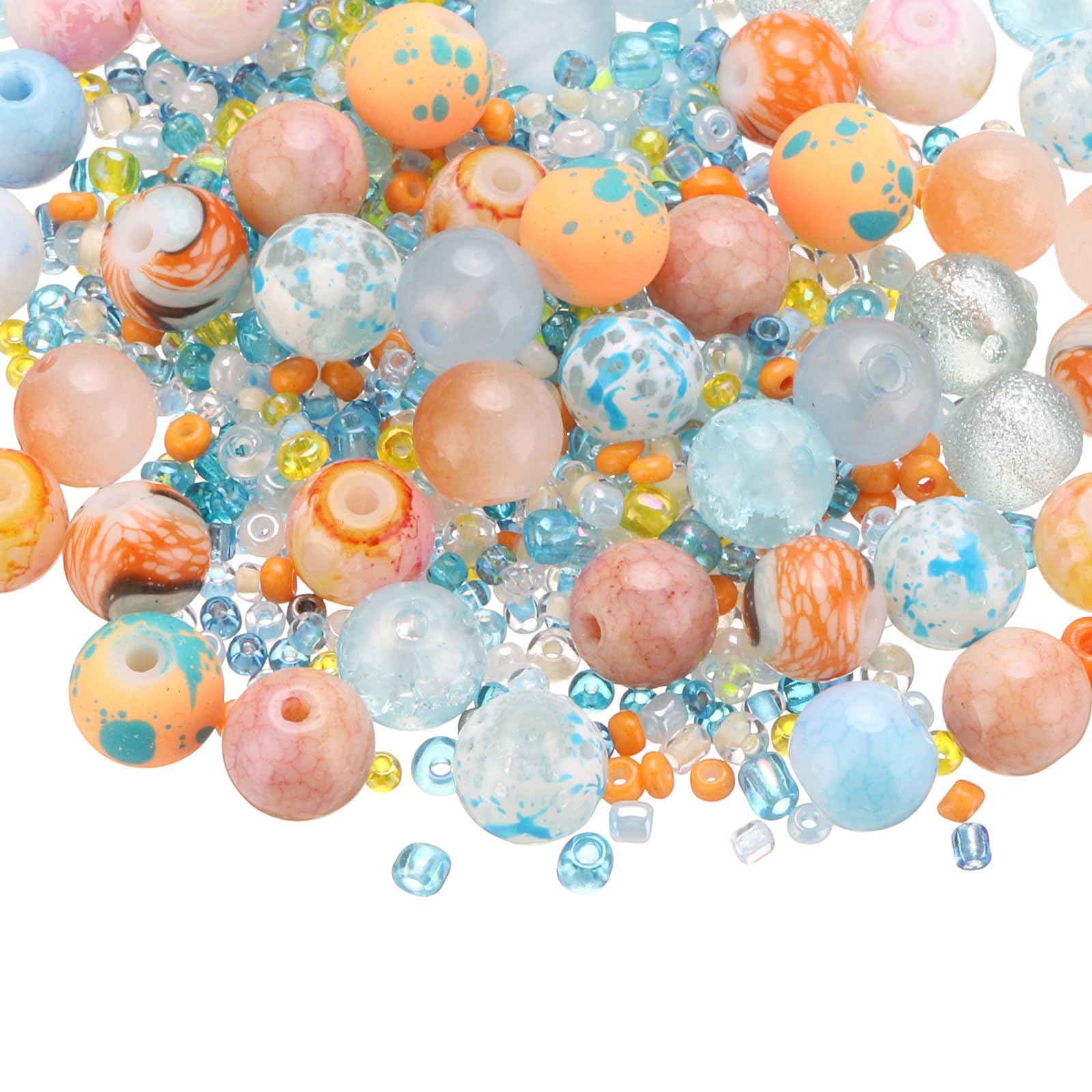 PATIKIL 2-8mm Assorted Glass Resin Beads