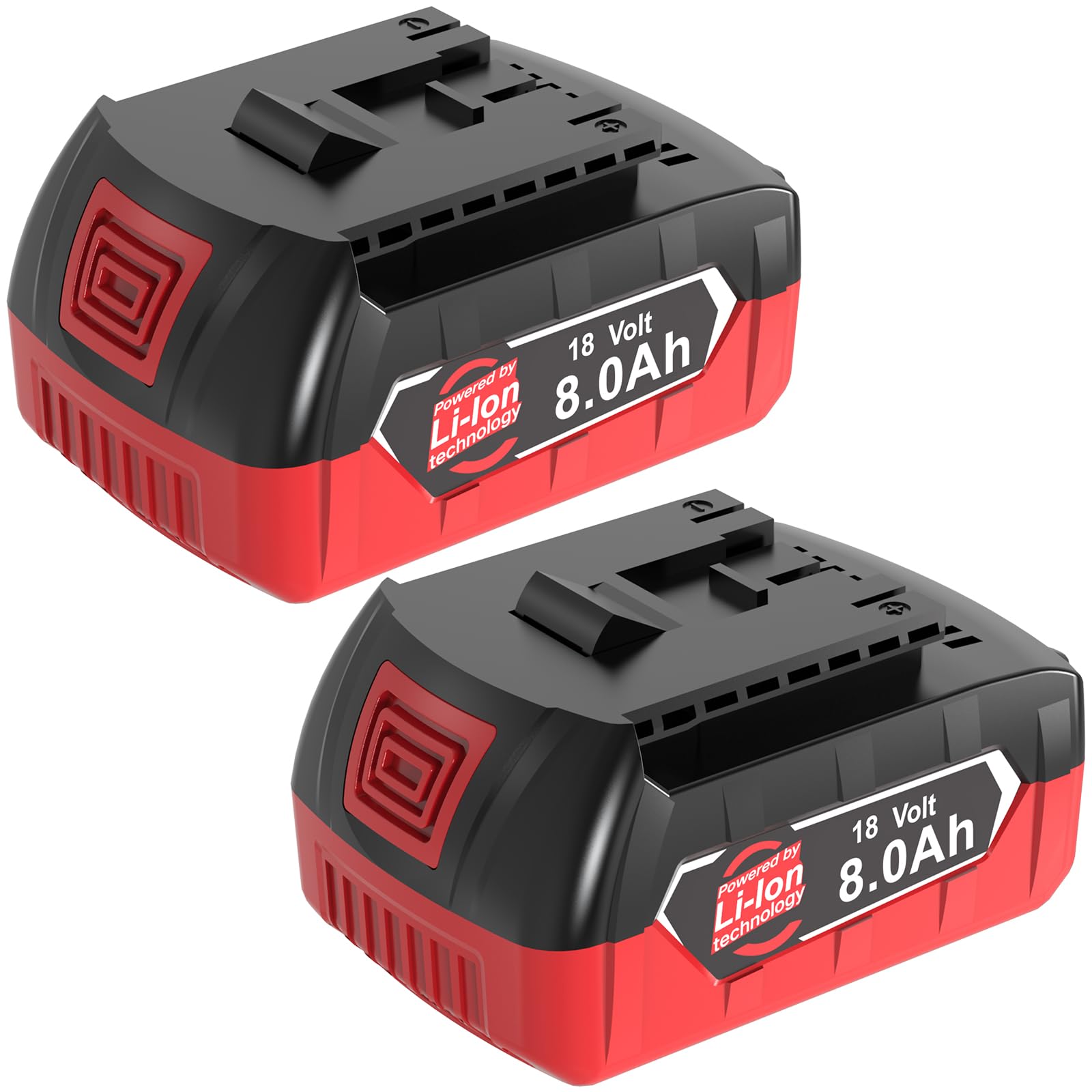 Dosctt 2 X 8000mAh Compatible pour Bosch Professional 18V System Batterie GBA, ne s'applique Pas à Toutes Les Batteries et Tous Les chargeurs des Outils 18 V du système pour Bosch Maison et Jardin.
