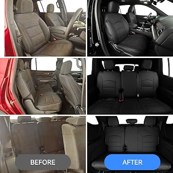 EKR Car Seat Covers for Chevrolet Traverse 2018-2023,7 Seats Full Set