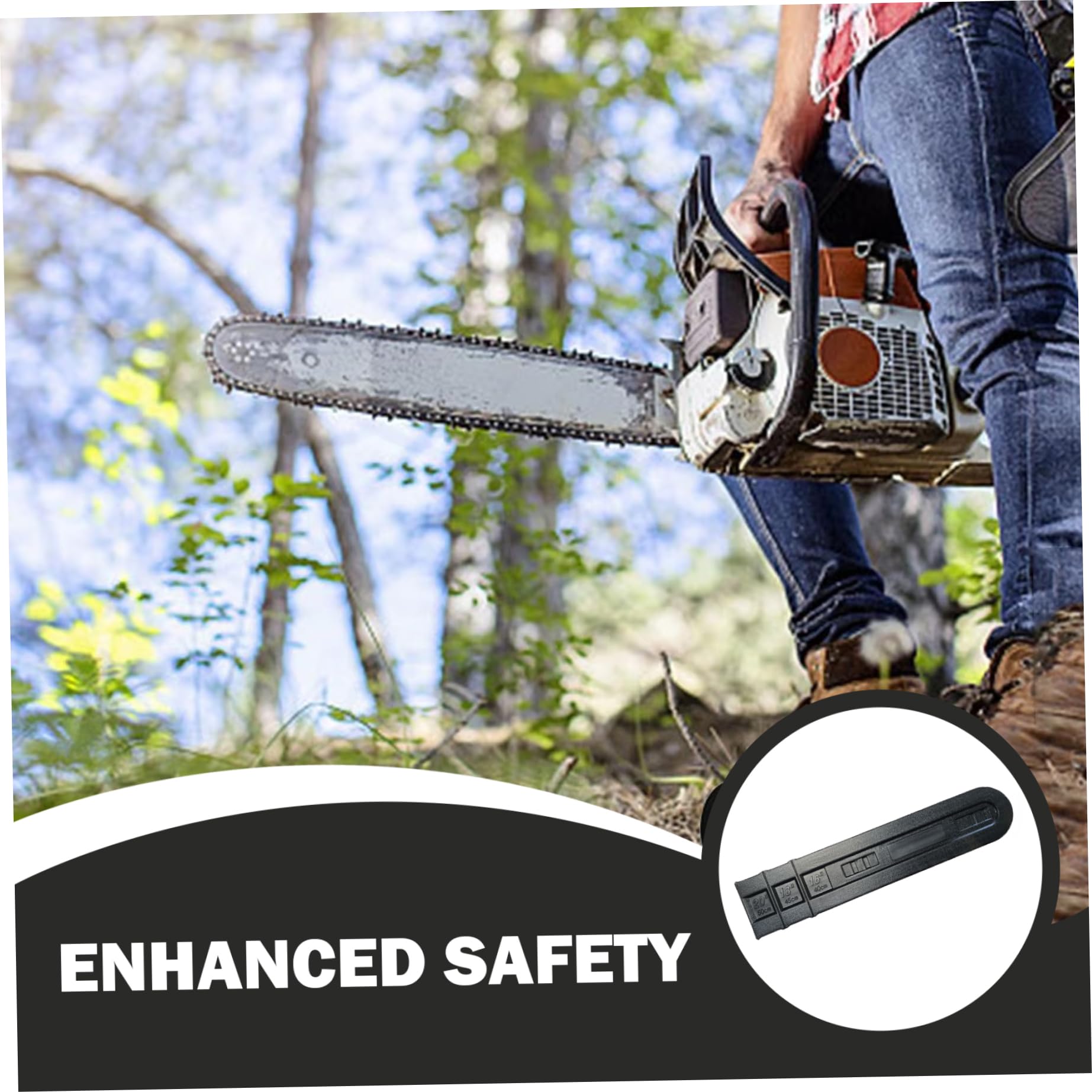 VEVOR Support De Tronçonneuse 60x14 Cm Fourreau Protecteur Scie à