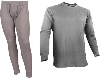 Thermal Underwear for Men - 2pc Set - Cotton Blend - 3.83oz