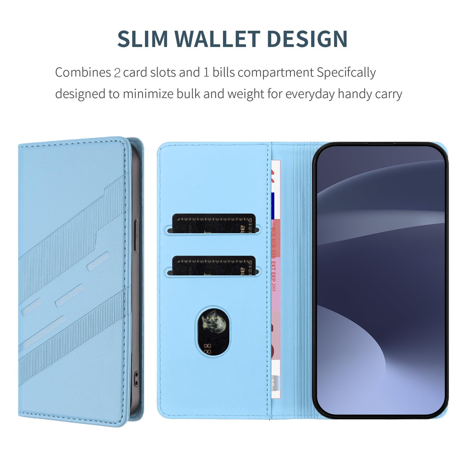 Aookay Case For Xiaomi Redmi Note 11 Pro 4G/5G, Flip Leather Magnetic Wallet With Multi-Card Slot Pocket Holder Cover For Xiaomi Redmi Note 11 Pro 4G/5G (Redmi Note 11 Pro 4G