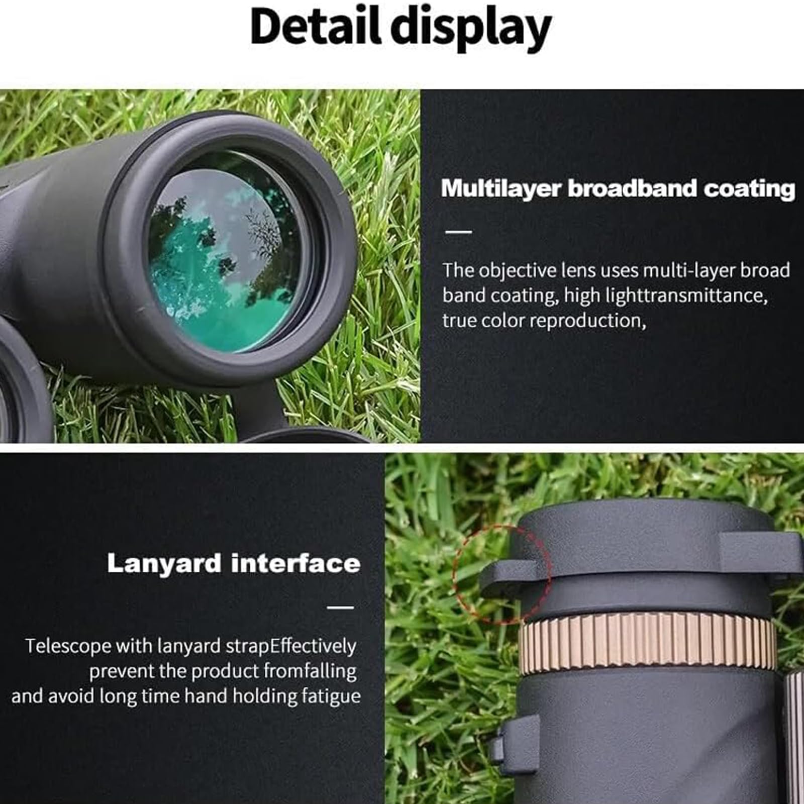 Bosco C9 Fernglas 12x42 mit Hoher Vergrößerung und Auflösung