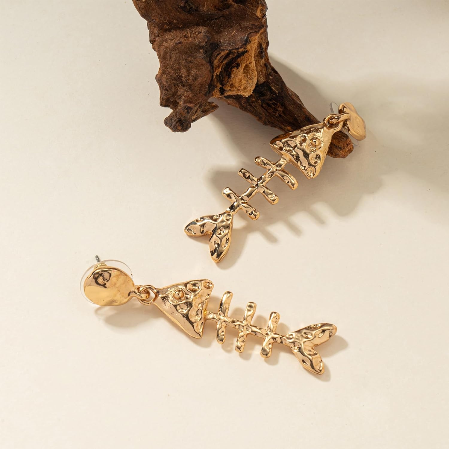 Gold Fish Hoop Earrings for Women Summer Beach Earrings Vacation Jewelry for Tropical - Image 4