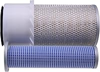 Vista 4 de Juego de filtros de aire interior y exterior 1043327M91 3438717M1 compatible con tractor Massey Ferguson 20C 230 235 245