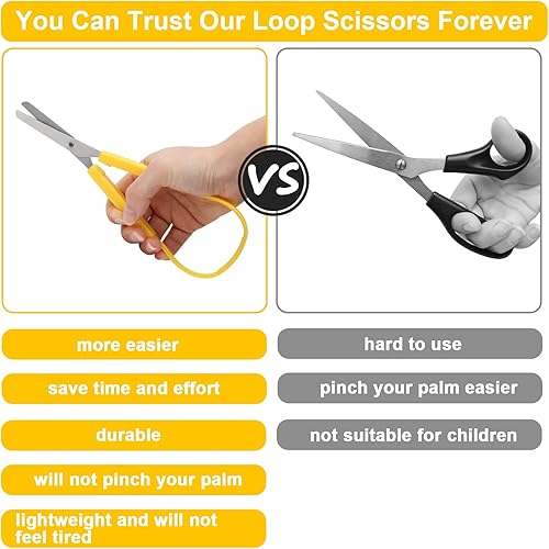 Miniatura 5 de 3 tijeras Windspeed Spring Loop - Mini tijeras de entrenamiento con agarre colorido y asas de compresión fáciles de abrir para necesidades