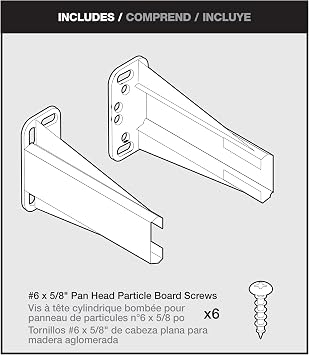 Liberty D688SEC-W-TX Face-Frame Socket Set for Bottom Mount Drawer Slides, White