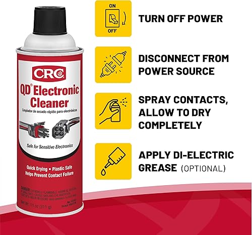 Miniatura 2 de CRC 05103-Case 5103 Limpiador electrónico de secado rápido, 11 onzas, paquete de 12