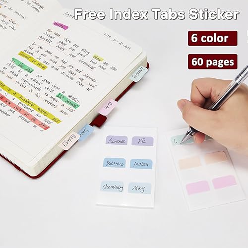 Miniatura 6 de Diario para escribir, 320 páginas con forro de cuero, diarios para mujeres y hombres, cuadernos de diario con papel grueso de 3.53 ozm, cuaderno de