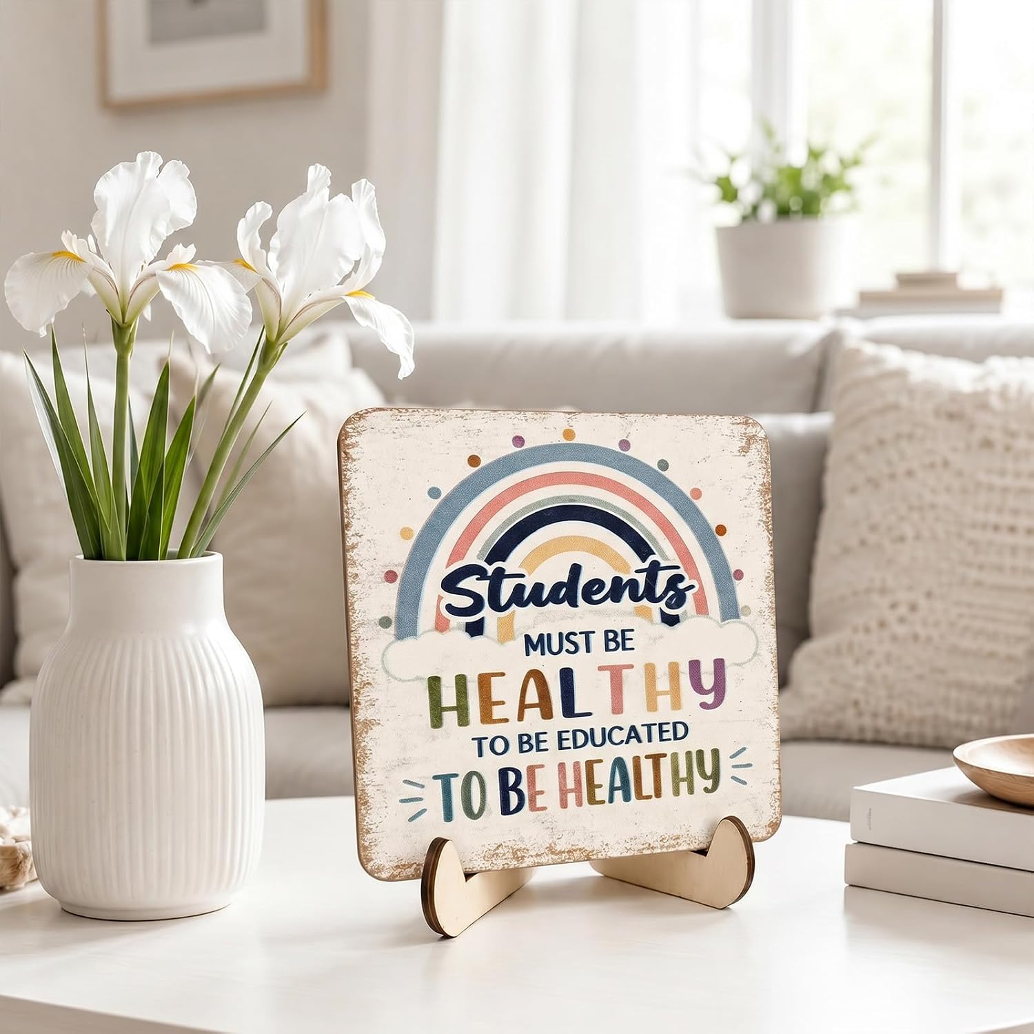 Nurse Gifts, Nurse Graduation Gift, Cute Decor Desk Wooden Sign image 5