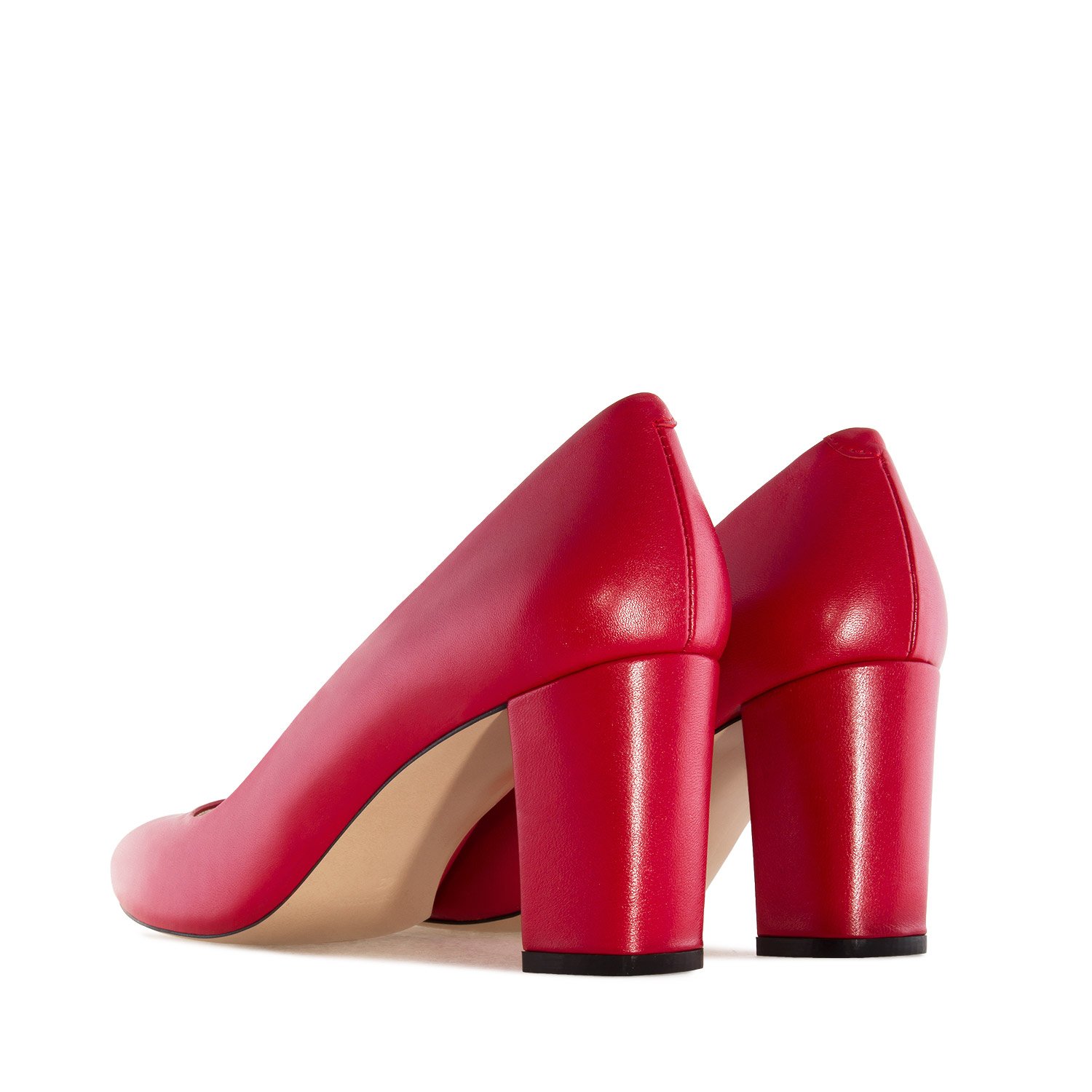 Andrés Machado - Scarpe Eleganti con Tacco per Donne e Ragazze - Alba - Tacco Largo e Punta a Mandorla - Décolleté in Pelle Liscia - Misure Speciali