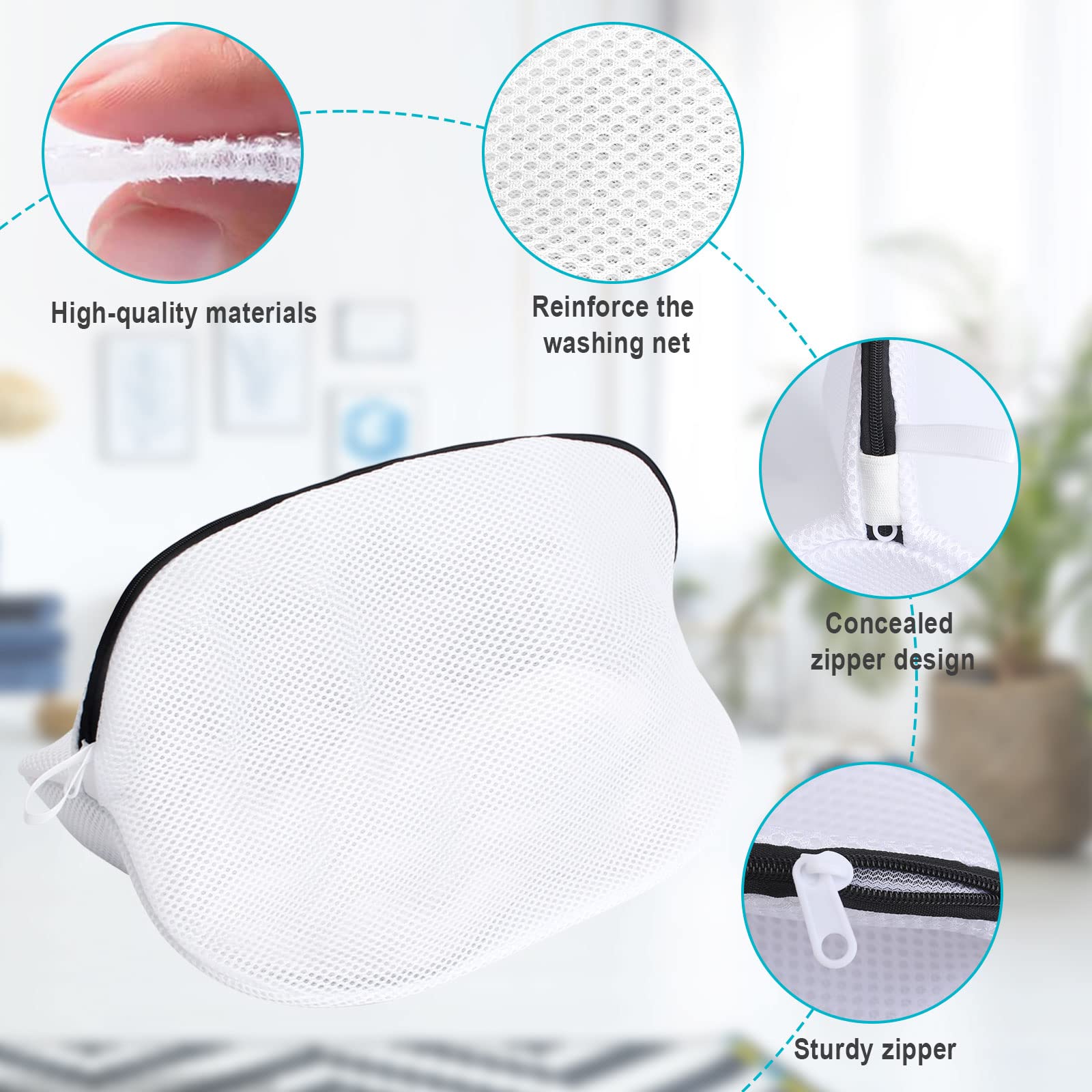 Sacca Lavatrice Per Scarpe Con Cerniera - Protezione Lavatrice E Scarpe, Lavaggio Efficiente - Foto 4