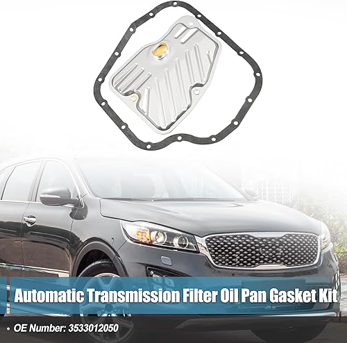 Miniatura 2 de uxcell 1 juego de cárter de aceite de filtro de transmisión para TOYOTA COROLLA 2014-2020 No.3533012050