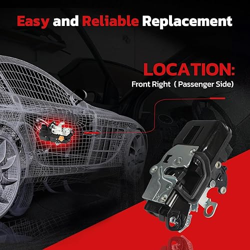 Vista 18 de OTUAYAUTO Actuador de cerradura de puerta delantera izquierda - Reemplazo para Chevy Silverado 1999-2007, Tahoe Suburban 2000-2006, GMC Yukon