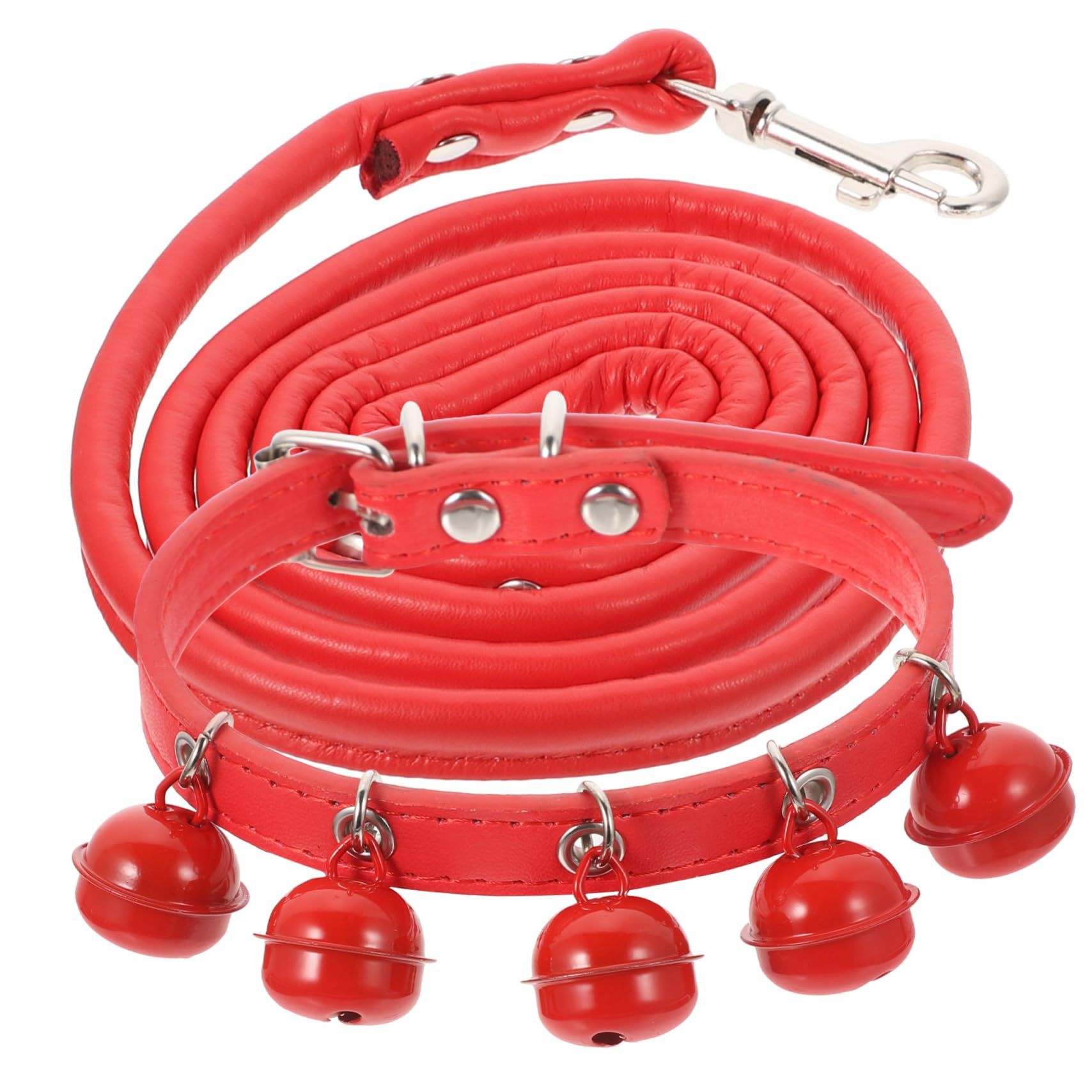 BESPORTBLE Dog Leash with Bell Pet Collar Pulling Rope Ideal for Outdoor Activities