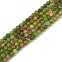 Vista 23 de Cuentas redondas sueltas de piedra de sangre africana de 0.157 pulgadas (0.157 in) para hacer joyas