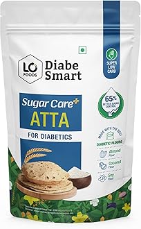 DiabeSmart Sugar Care Plus Atta 5 KG| Sugar Control Plus Flour for Diabetes Management | 65% Lower Glycemic Load Low GI Atta | 5 Superfood & Seed Multigrain Atta for Better Sugar Release Control