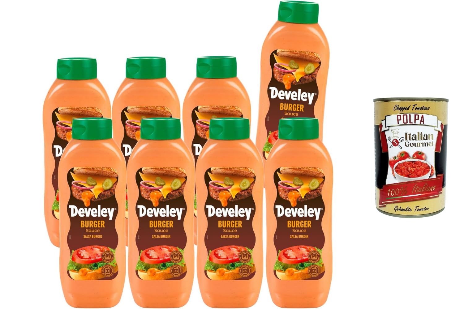 Italian Gourmet Burger Sauce salsa per hamburger BBQ 8 x 875ml cremig mild