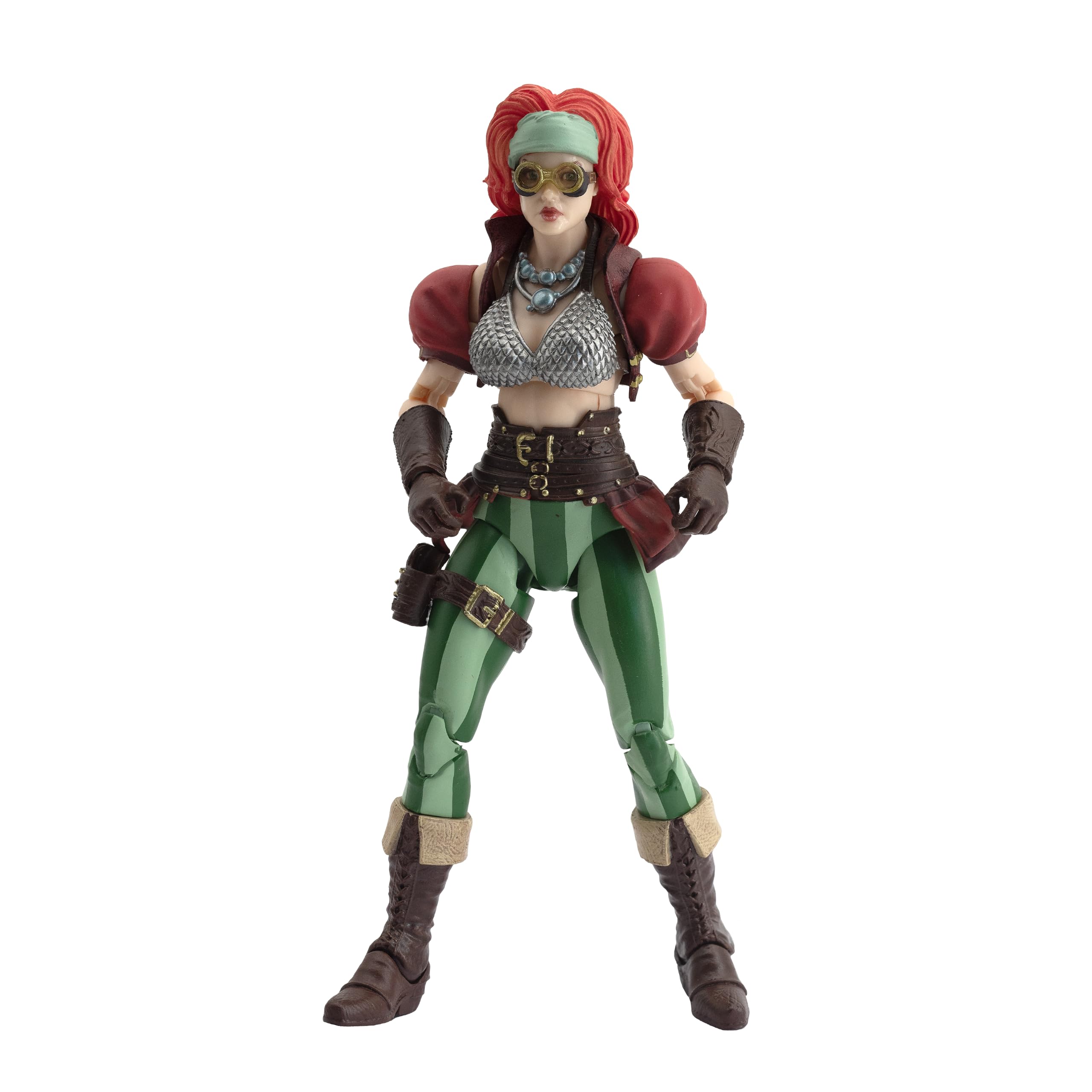Boss Fight Studio Epic H.A.C.K.S. Red Sonja Steam Punk Actionfigur – hochbewegliche Sammelfigur, anpassbare Figur mit komplettem Zubehör und austauschbaren Teilen – Maßstab 1:12