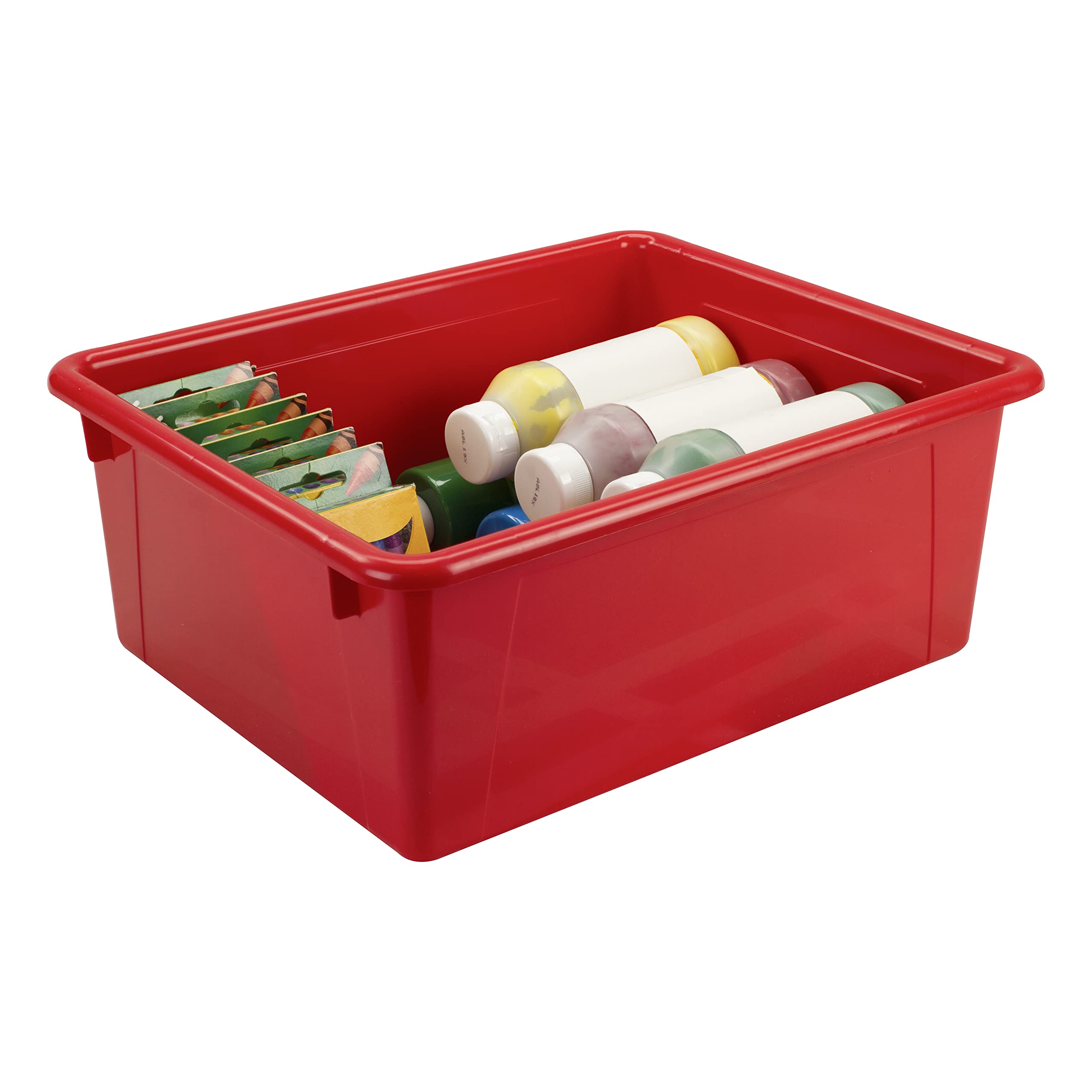Plateaux de rangement format lettre Storex, bac de tri profond pour fournitures de bureau, 5x