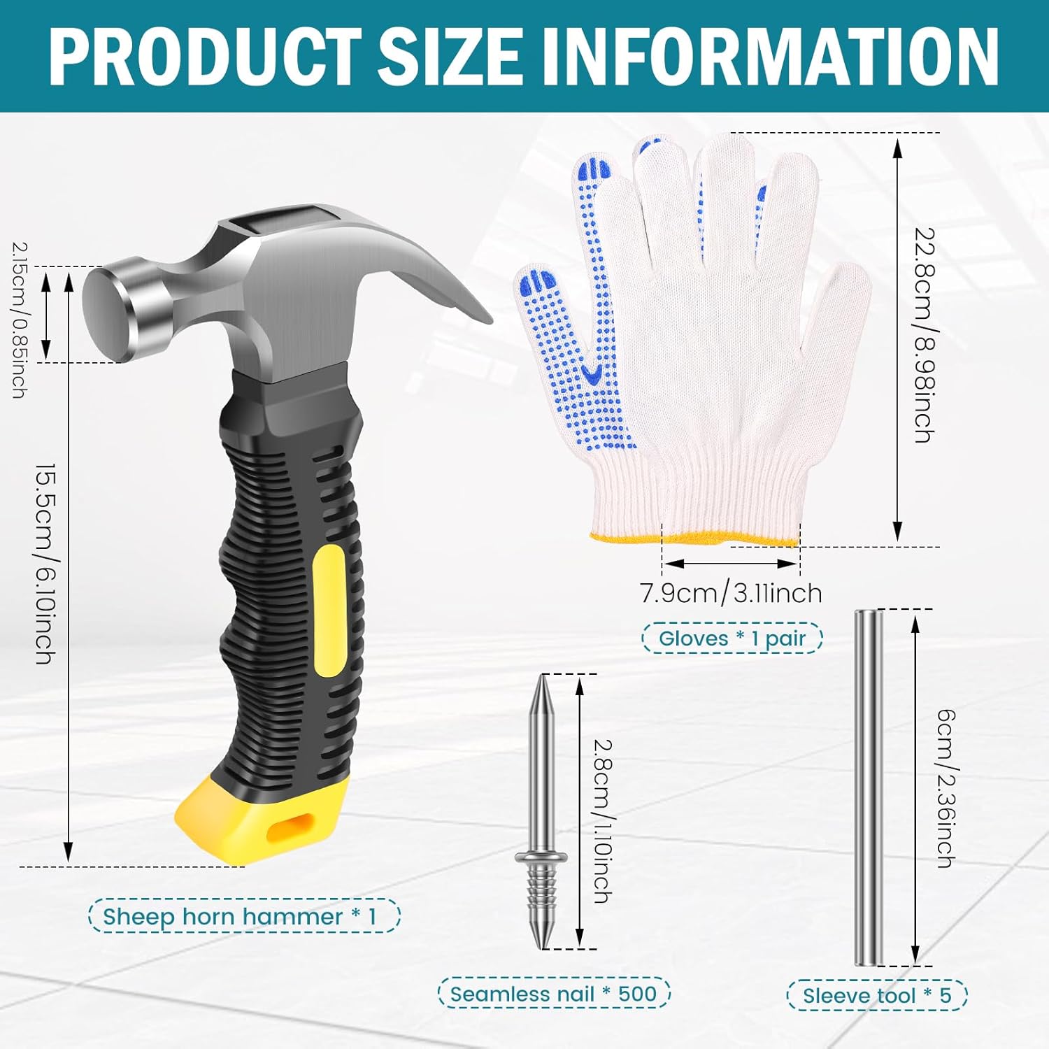 Metal Skirting Nail Set Versatile Easy Installation Baseboard Installation Trim Nail for Wall Board Baseball Cabinet