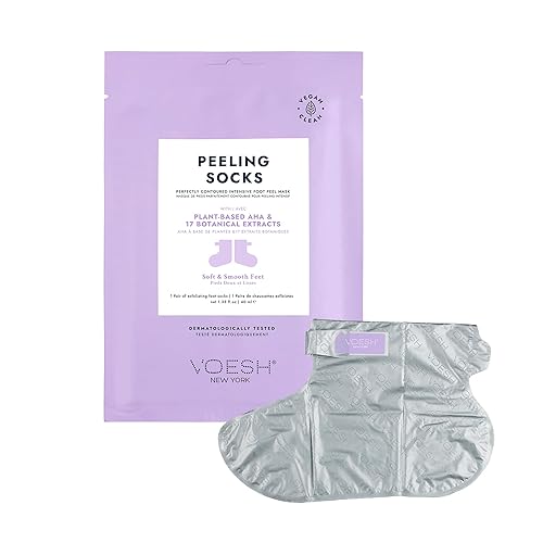 Miniatura 8 de VOESH - Calcetines exfoliantes para peeling, un par de máscaras de pies, peeling de pies, calcetines de máscaras de pies, removedor de callos de