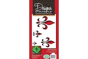 Fleur De Lis Cake Stencil Motif: Intricate Patterns for Stunning Cakes