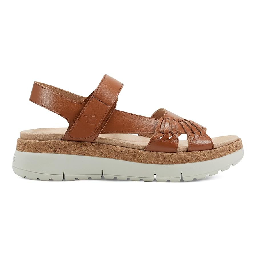 Amazon.com | Easy Spirit Women's Ilena Sandal, Brown 210, 5