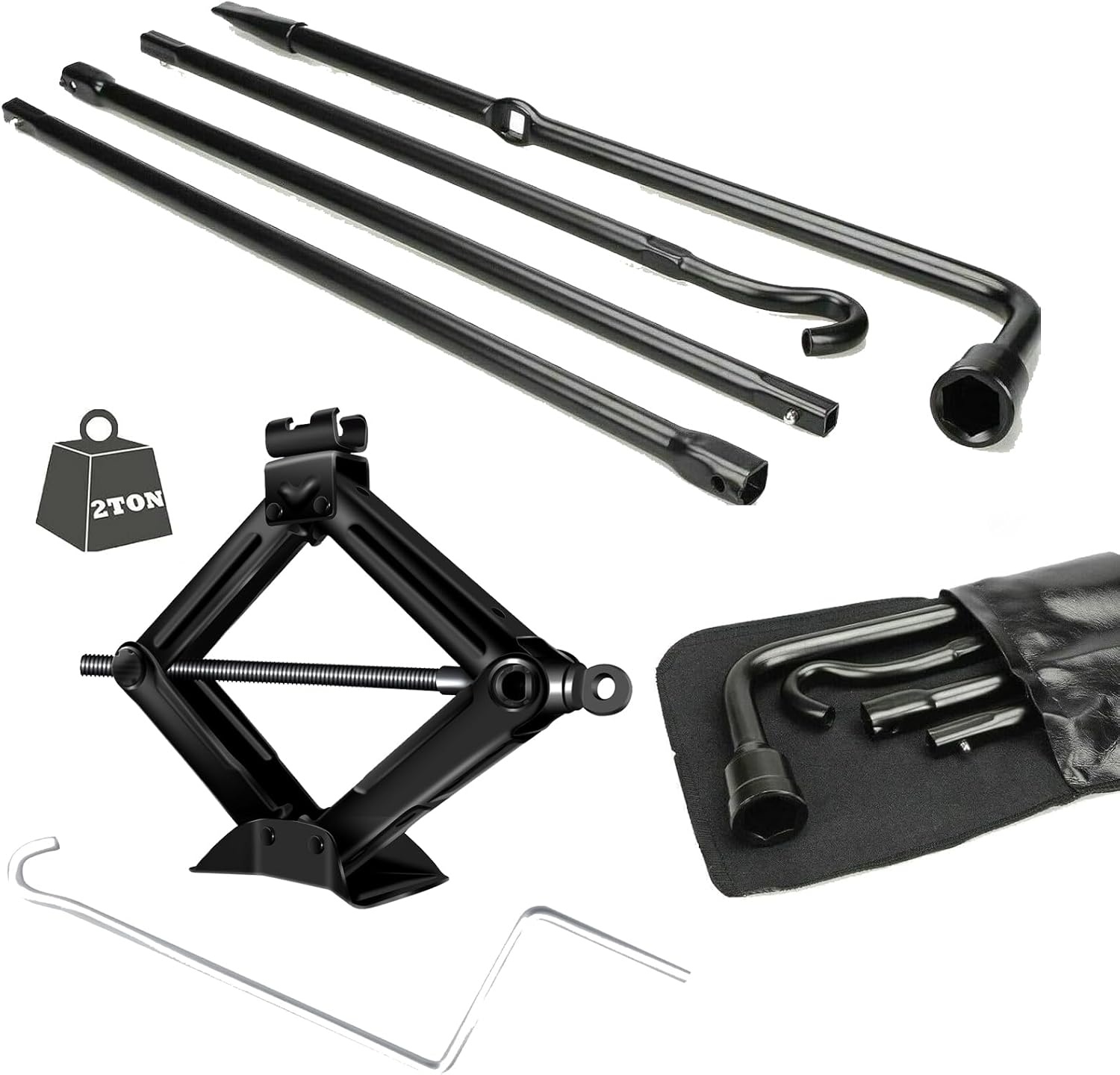 Jack Spare Tire Tool Kit -2 Ton Heavy Duty Lifting Jack, for Ford F150 Truck 2004-2014,SSpare tire Emergency kit Replacement Tire Repair Tool