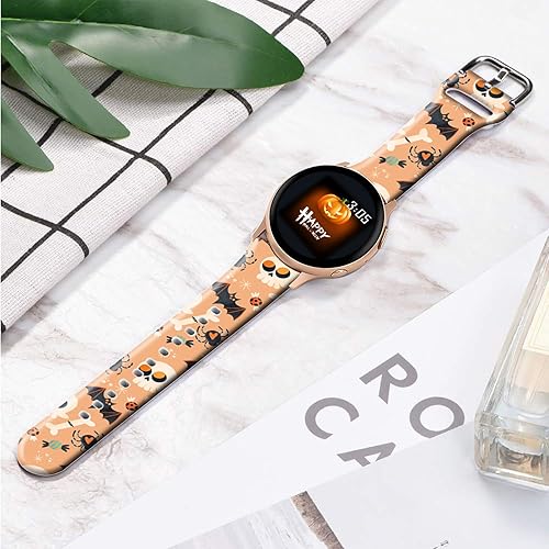 Miniatura 4 de 20mm Holidays Floral Silicone Bands Compatible for Samsung Galaxy Watch 4 40mm 44mmClassic 42mm 46mmWatch 3 41mm, Active 2 Watch BandsGear s2 for