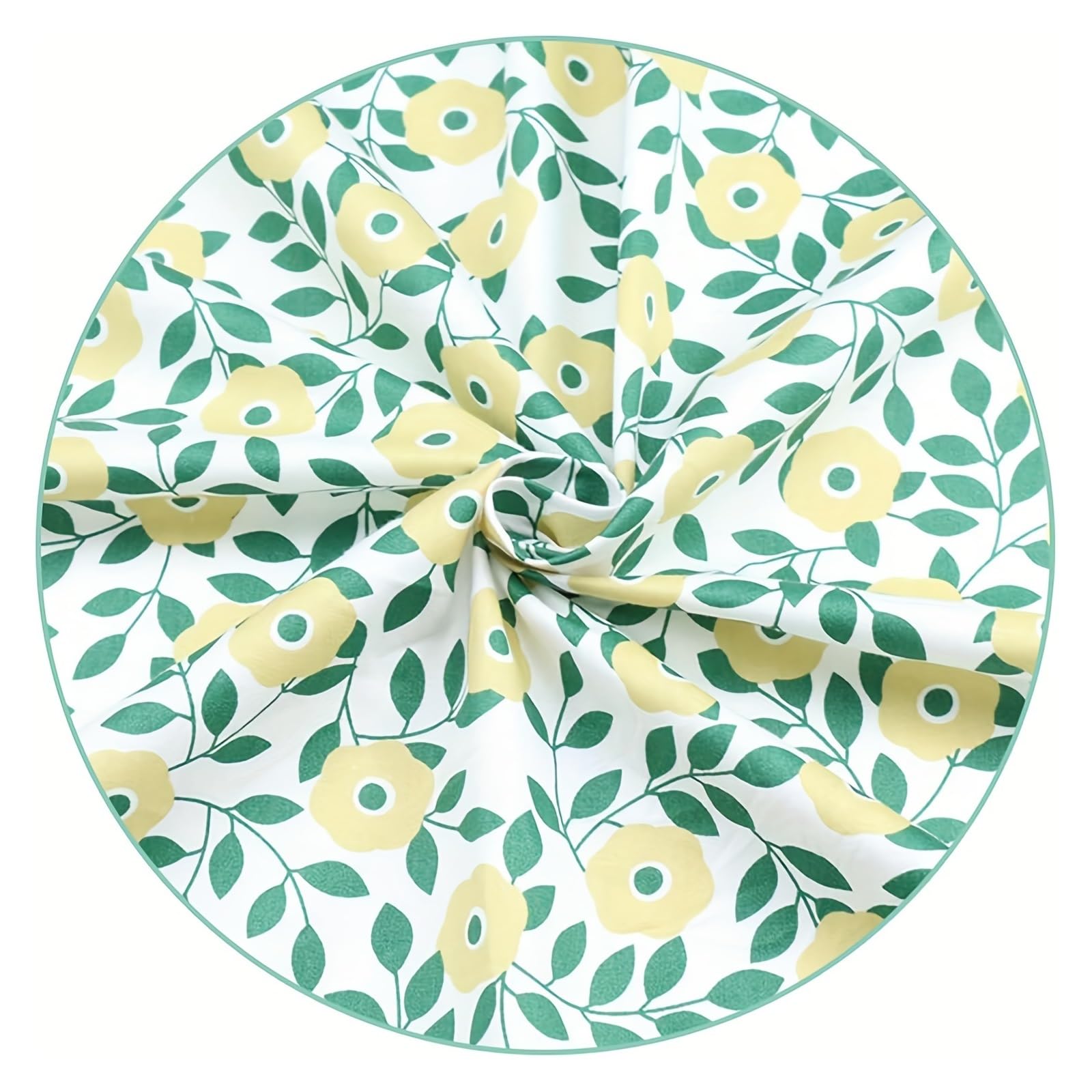 Tissu à Carreaux 7 pièces de tissu en coton à carreaux floraux verts