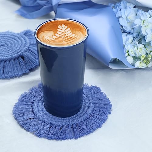 Miniatura 3 de Posavasos para bebidas absorbentes, bohemios para mesa de madera, juego de posavasos para bebidas de granja para tipos de tazas y tazas, regalo de