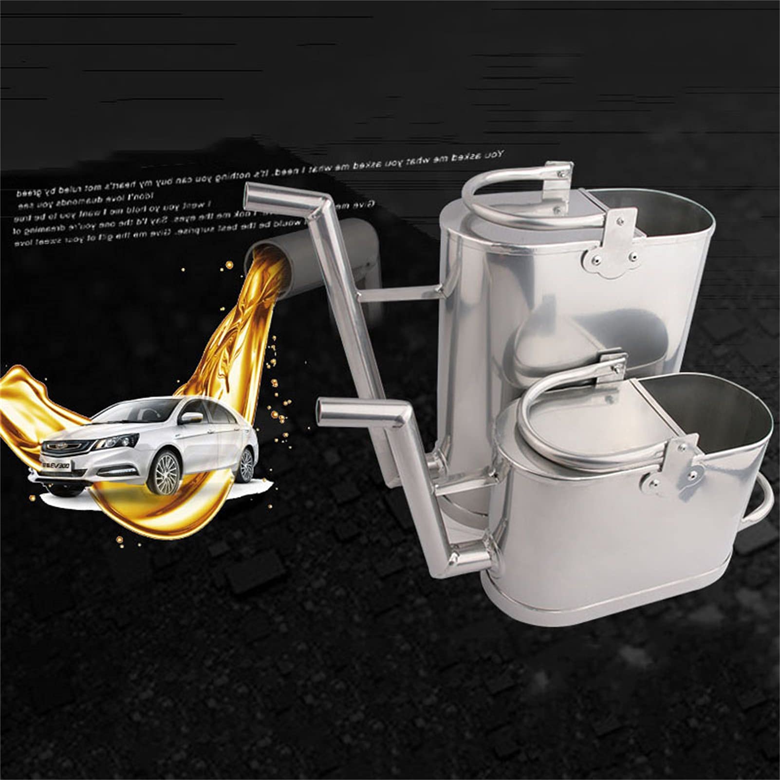 Recipientes para gasolina Lata de combustible de gasolina - Transporte y almacenamiento de combustible - Ideal para automóviles, furgonetas, caravanas y autocaravanas, aluminio, certificación de apr