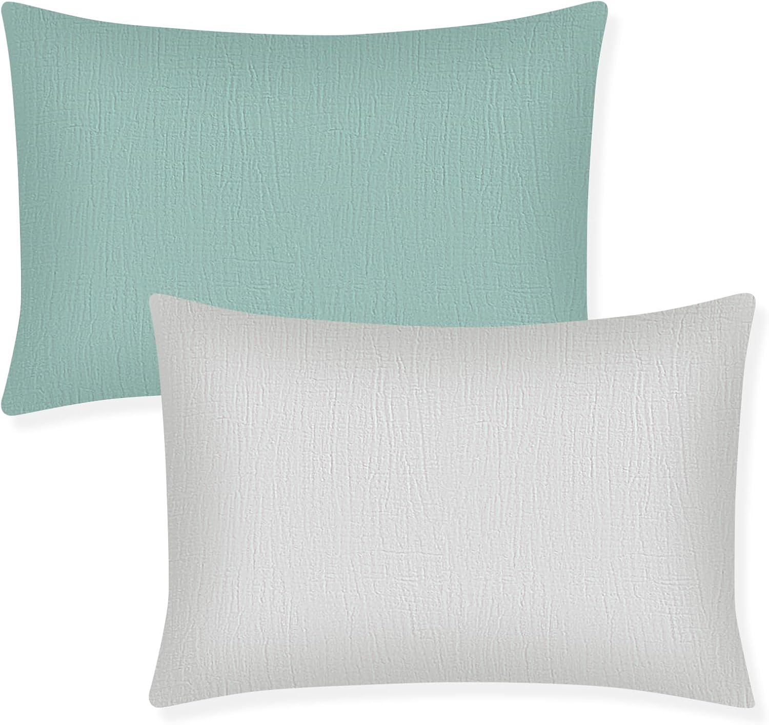 Winmany Baby Girls Boys Cotton Muslin Pillow Cases Travel Pillow Covers with Envelope Pattern Crib Accessories for Crib 13×18 14×19 12