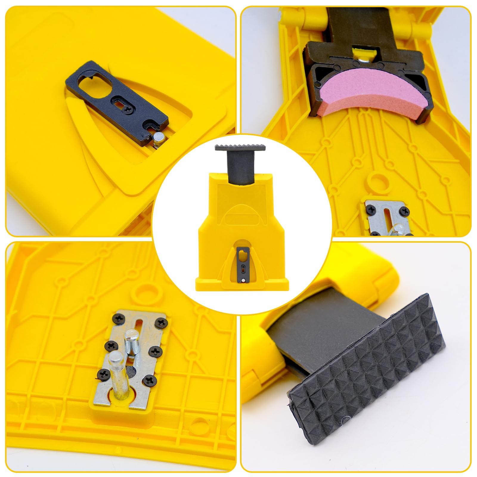 Chainsaw Sharpener, Fast Chain Saw Sharpener Tool, Chainsaw Sharpening Kit with 7 Pcs Stone Grinder, Fits for 14in, 16in - Image 4