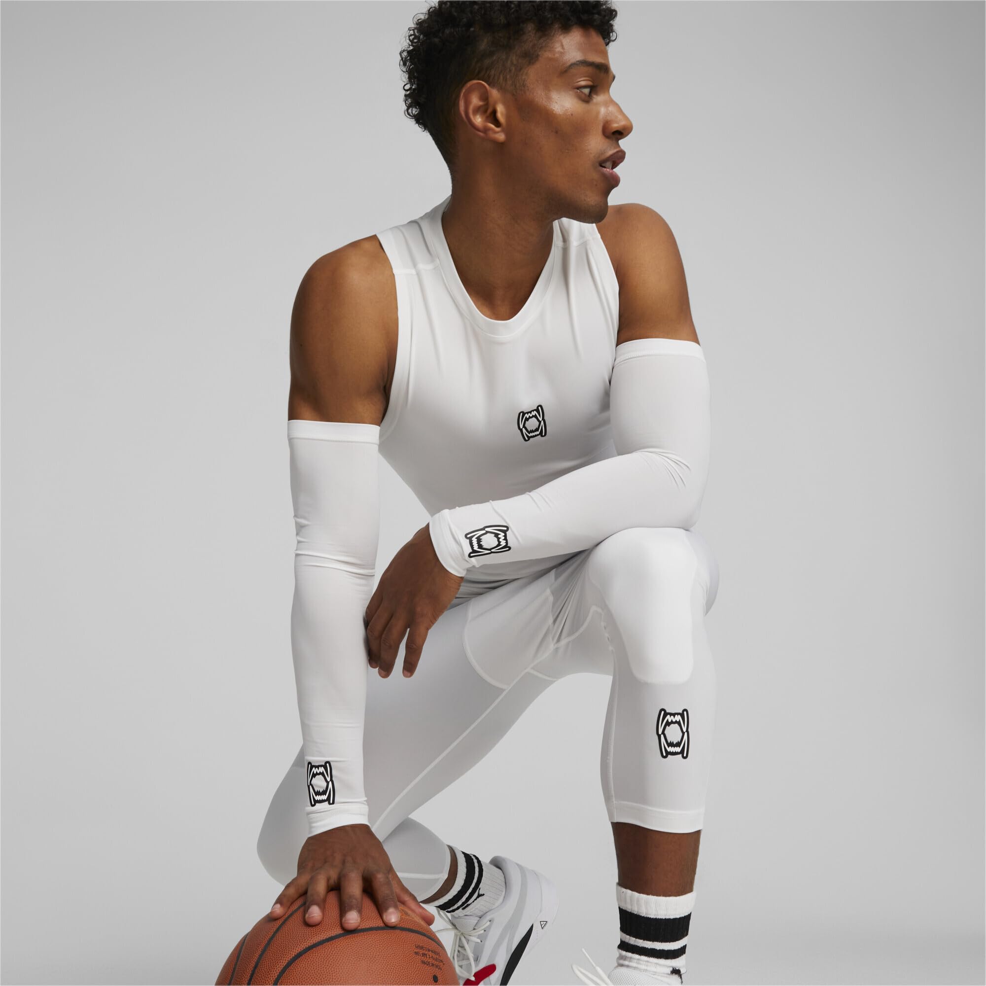 PUMA Hoops Team Arm Sleeve Sleeve Weiß Herren